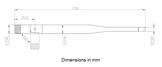 Mechanical Drawing - Siretta Delta 6C Antennas